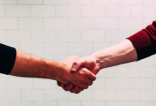 Shareholder agreement | photo of a handshake